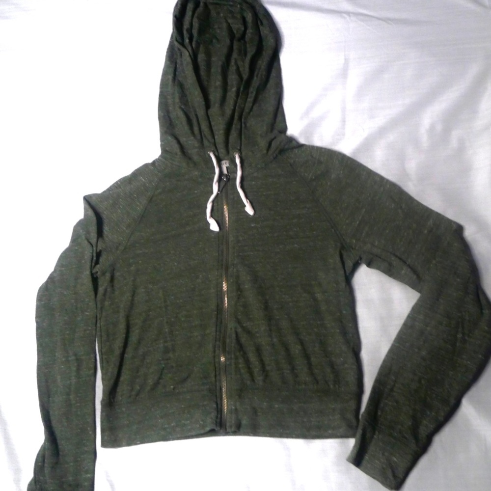 Olive Green Cropped Sweater